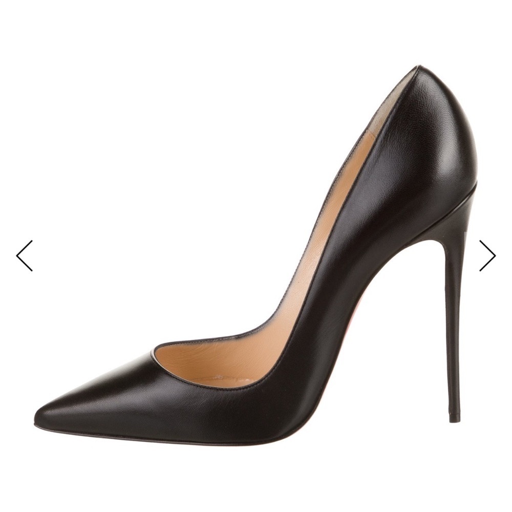 Christian Louboutin So Kate Black Leather Pumps Size 40 - Picture 1 of 14